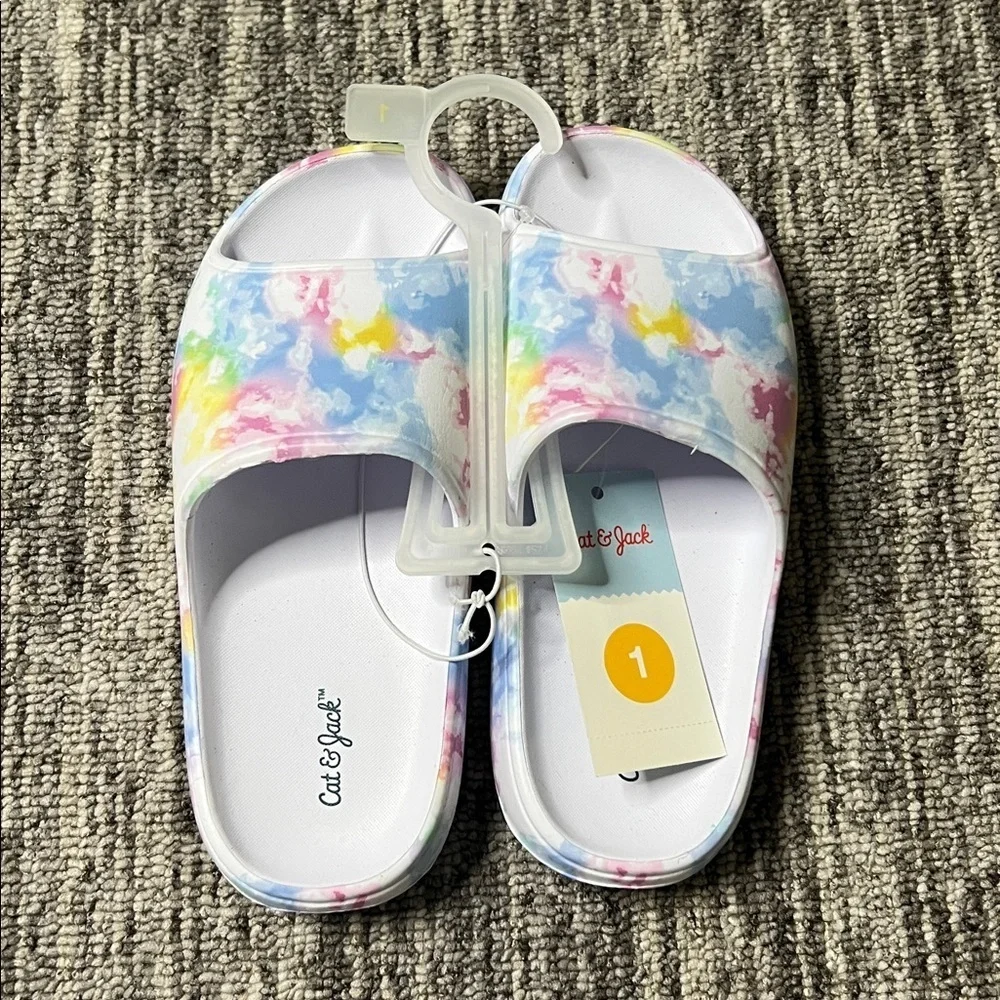 Cat & Jack Multicolor Kids Slippers Size 1